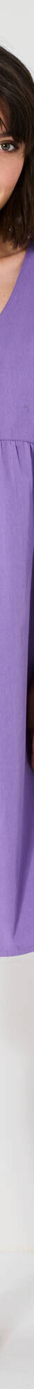 Robe courte évasée, détails broderie anglaise (violet) Robe courte évasée, détails broderie anglaise (violet)